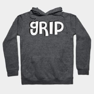 Film Crew On Set - Grip - White Text - Front Hoodie